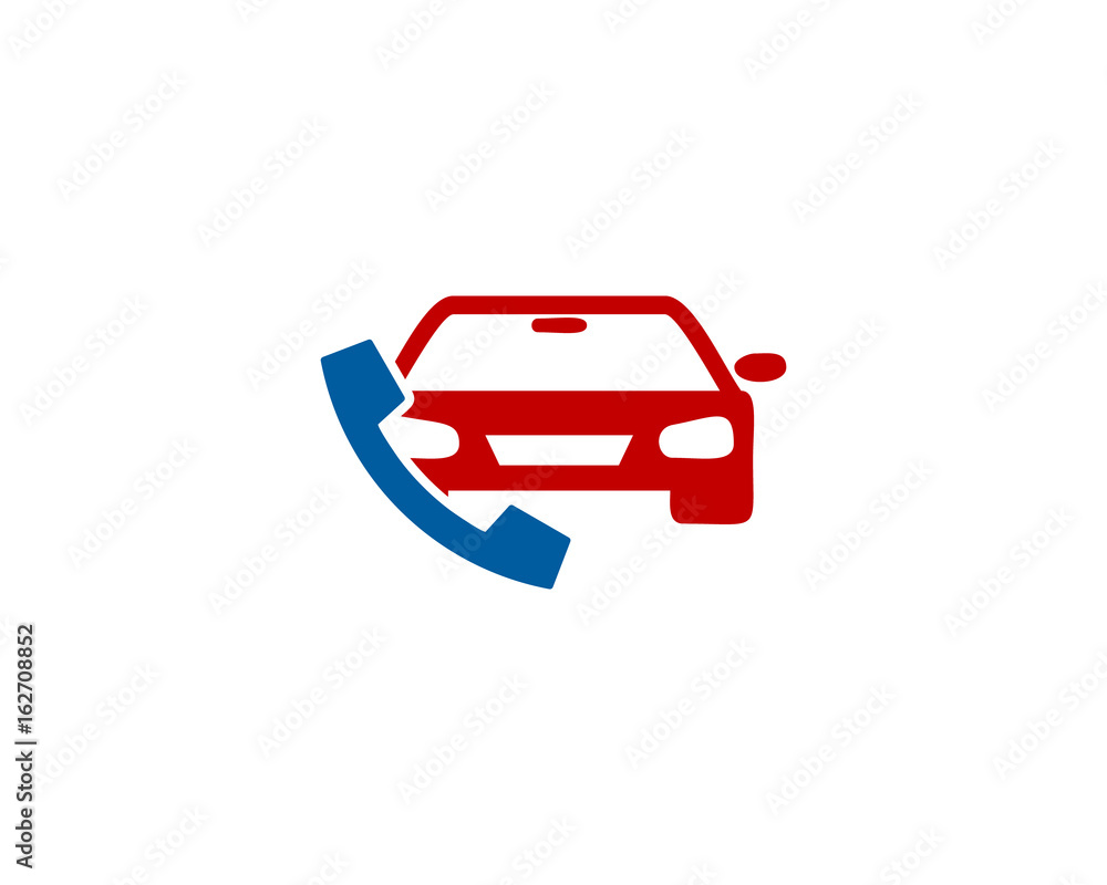 Car Call Icon Logo Design Element