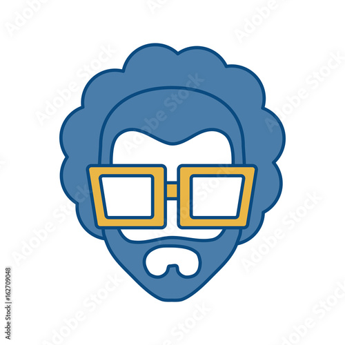 hipster man icon