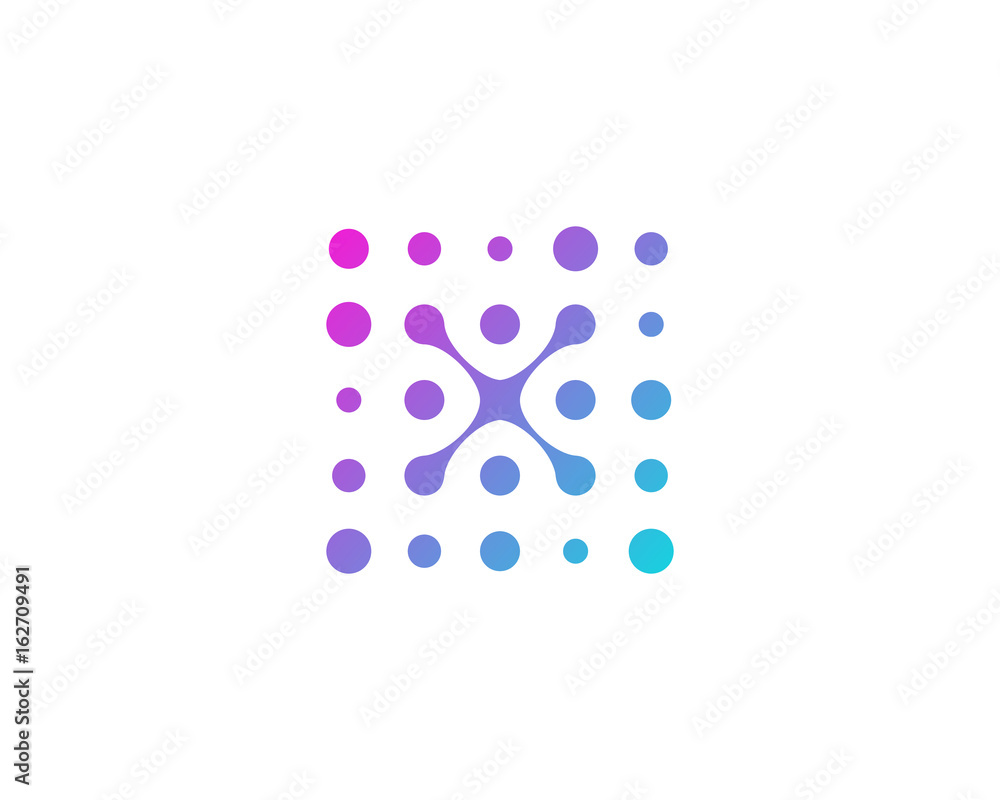 Dot Letter Square Shape Icon Logo Design Element Dot Letter Square Shape Icon Logo Design Element