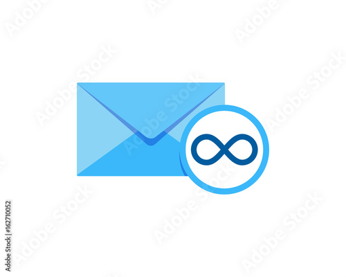 Infinity Mail Icon Logo Design Element