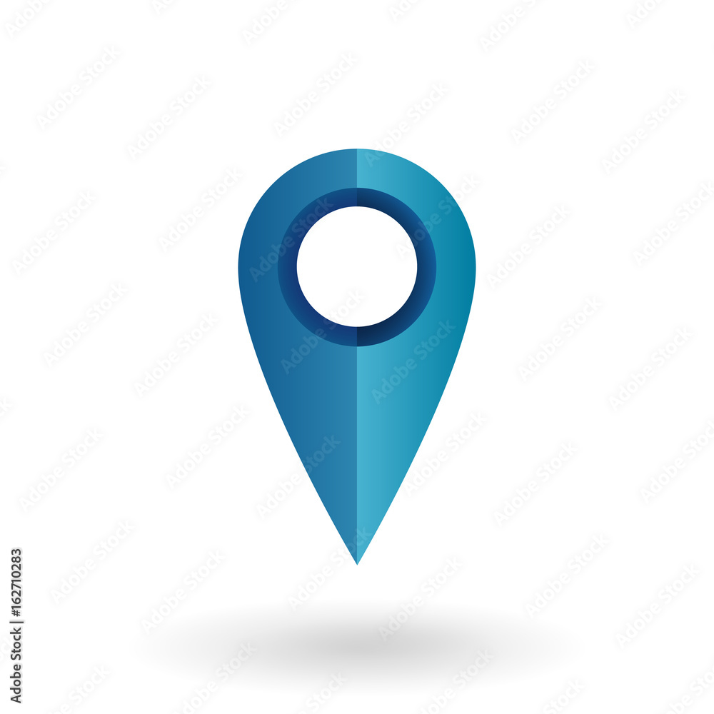 Vector Single Gradient Icon - Map Pointer. Vector Single Gradient Icon - Map Pointer.