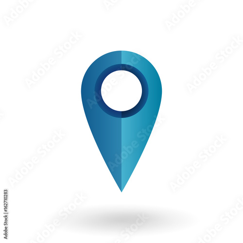 Free Download Vector Single Gradient Icon - Map Pointer. - GFXLoad
