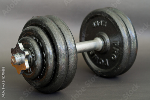 Fitness equipment and accessories with dumbbells.Fitness concept.