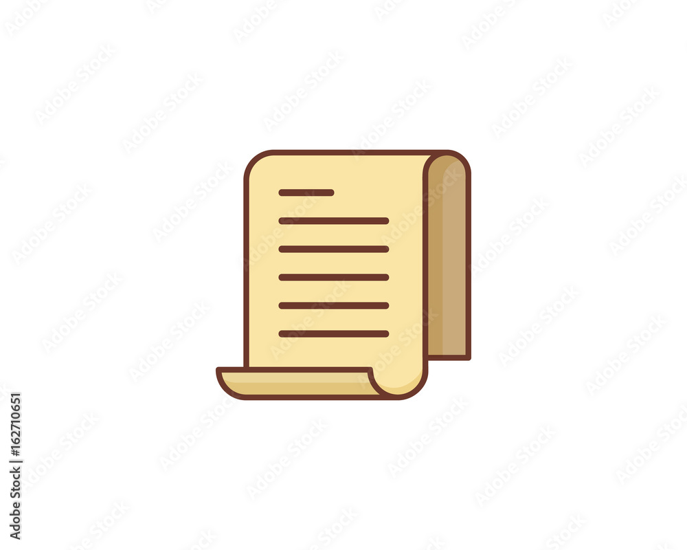 Paper Scroll Icon Logo Design Element Paper Scroll Icon Logo Design Element