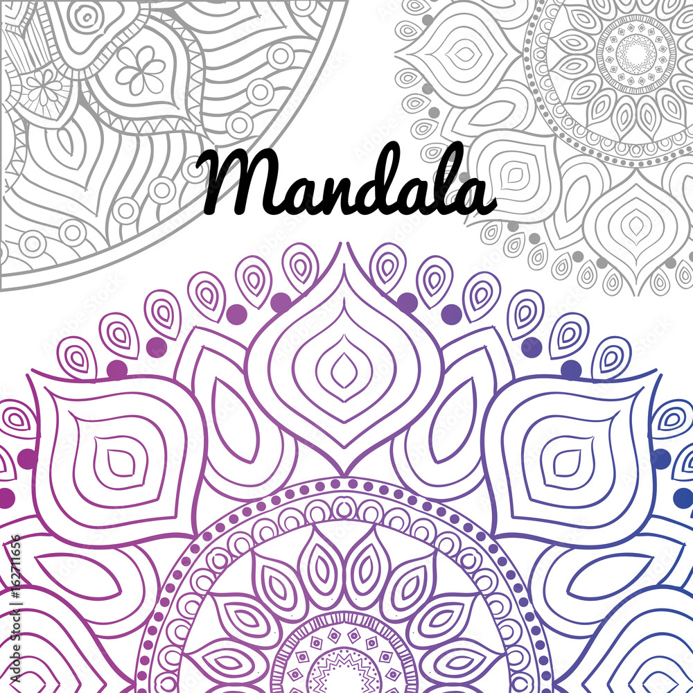 Beautiful mandala desing flower design indian vector icon Beautiful mandala desing flower design indian vector icon
