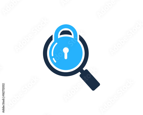 Find Lock Icon Logo Design Element