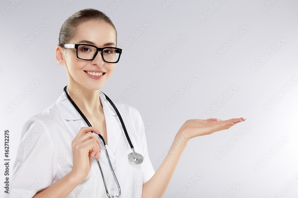 Doctor in white medical uniform Doctor in white medical uniform