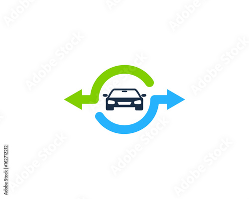 Car Share Icon Logo Design Element