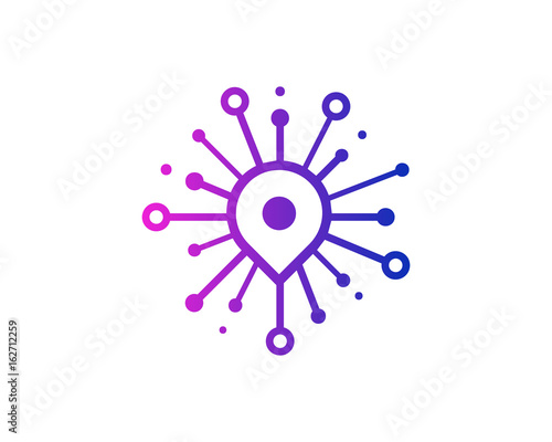 Local Share Icon Logo Design Element