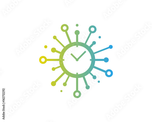 Share Time Icon Logo Design Element