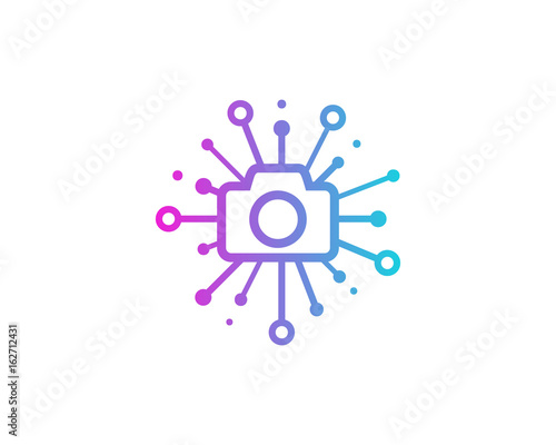 Share Camera Icon Logo Design Element