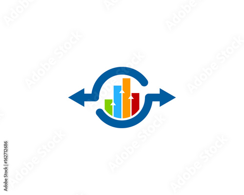 Stat Share Icon Logo Design Element