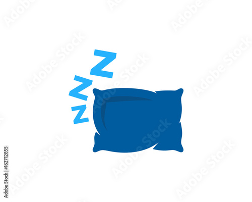 Pillow Sleep Icon Logo Design Element