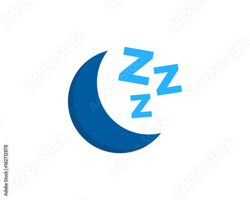 Sleep Icon Logo Design Element