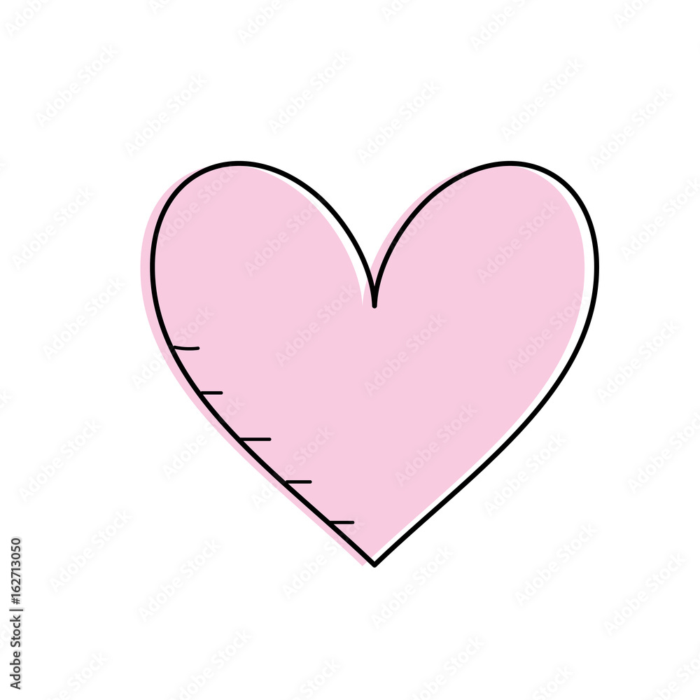 heart with love and passion symbol icon