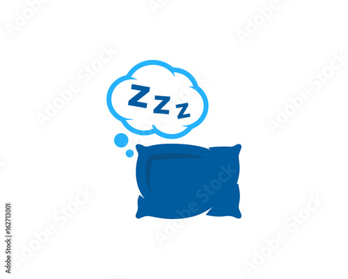 Sleep Icon Logo Design Element