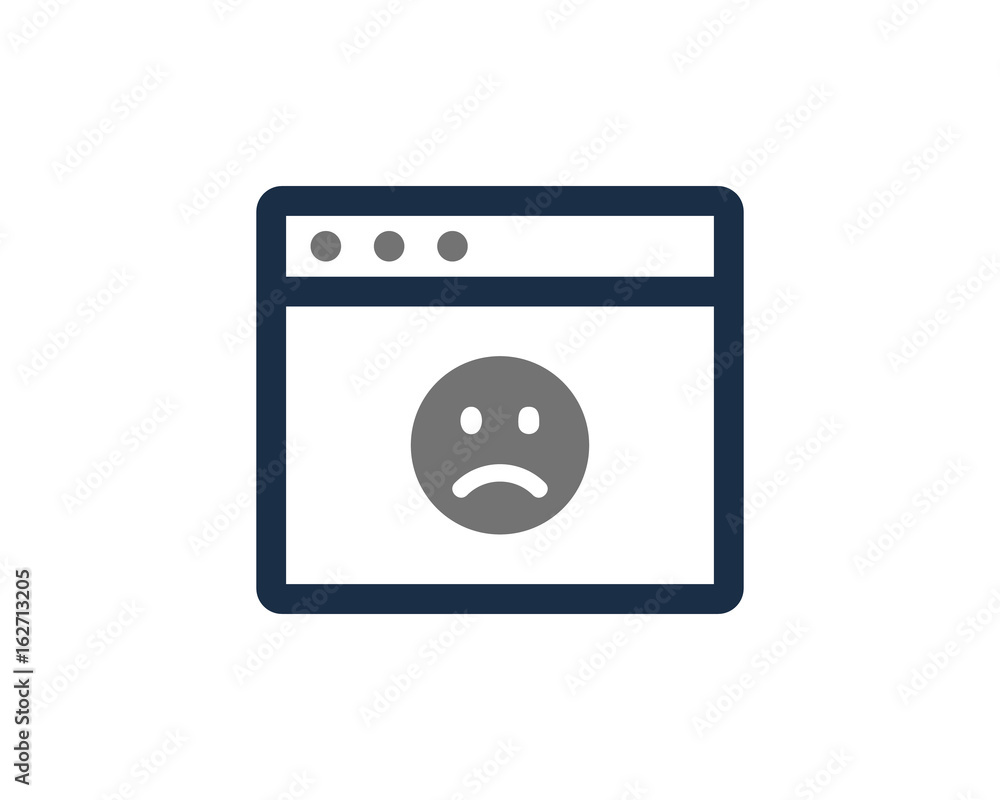 Web Sad Social Media Icon Logo Design Element Web Sad Social Media Icon Logo Design Element