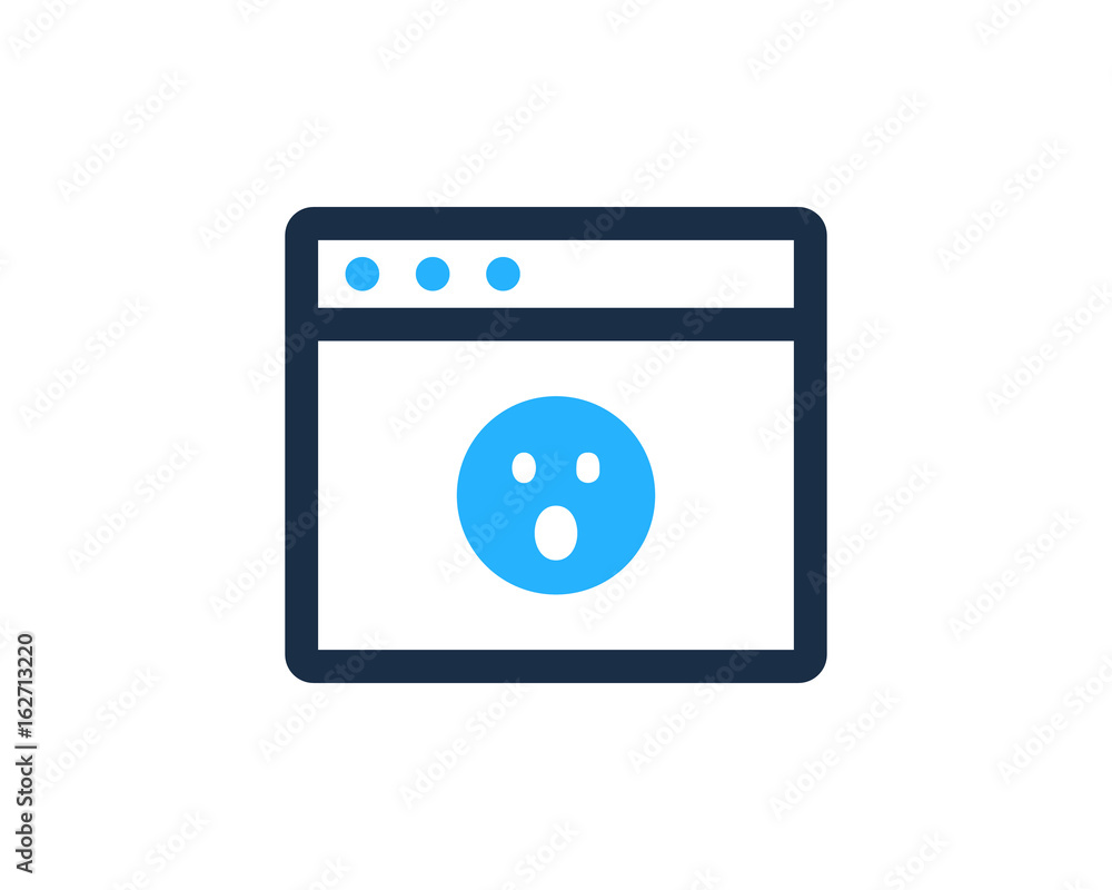 Web Surprised Social Media Icon Logo Design Element Web Surprised Social Media Icon Logo Design Element
