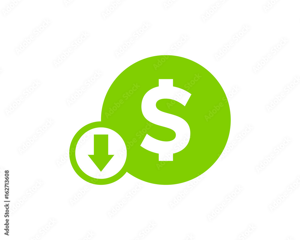 Dollar Loss Stock Market Business Icon Logo Design Element Dollar Loss Stock Market Business Icon Logo Design Element