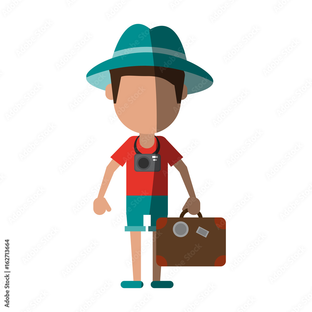 traveler or tourist avatar icon image traveler or tourist avatar icon image