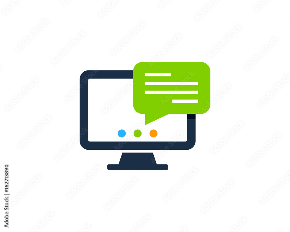 Web Review Testimonial Icon Logo Design Element Web Review Testimonial Icon Logo Design Element