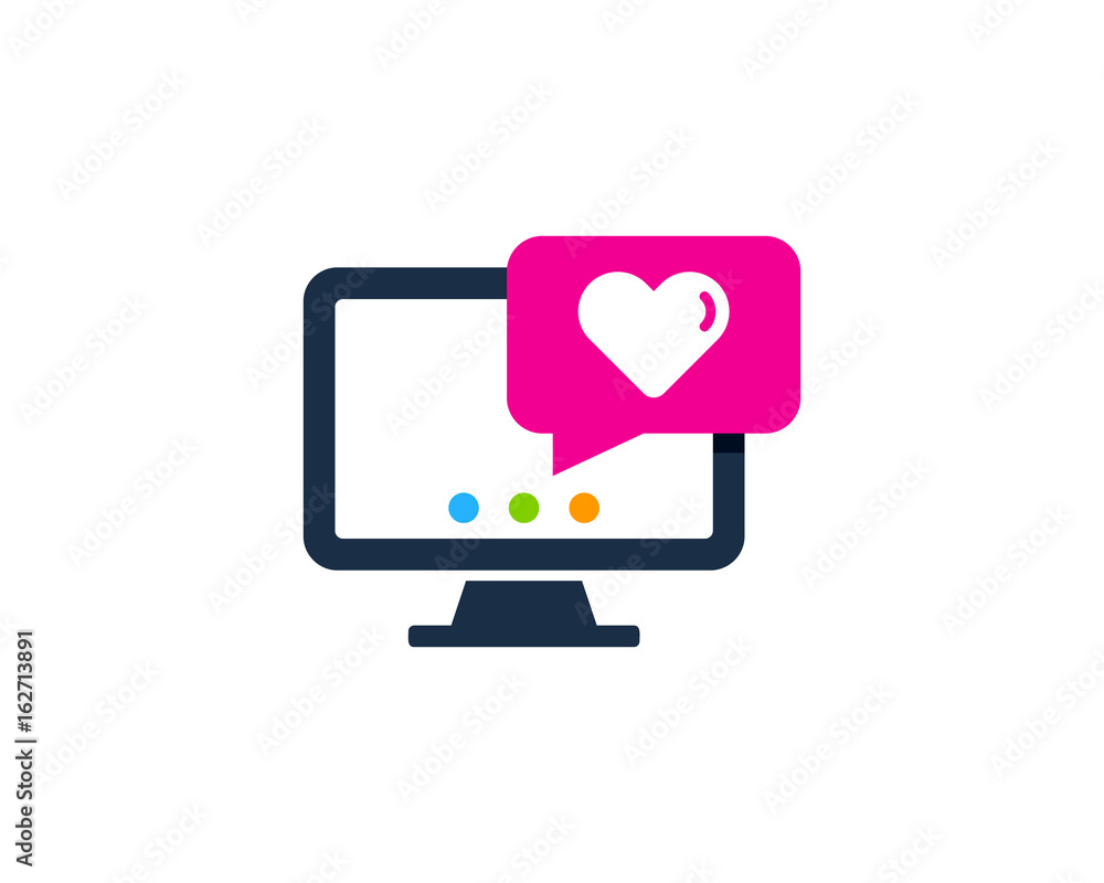 Web Love Testimonial Icon Logo Design Element Web Love Testimonial Icon Logo Design Element