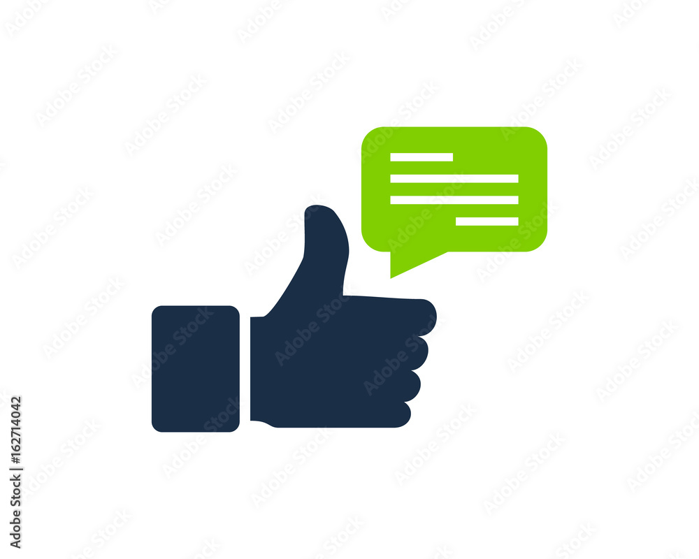 Like Review Testimonial Icon Logo Design Element Like Review Testimonial Icon Logo Design Element