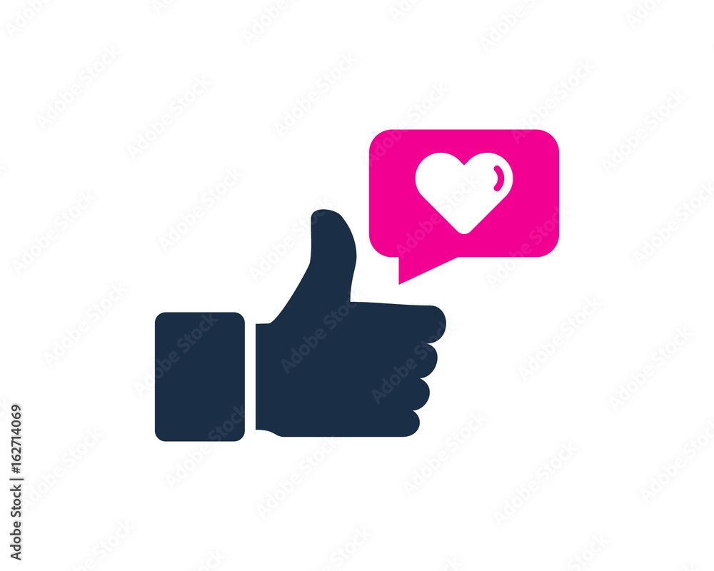 Like Love Testimonial Icon Logo Design Element Like Love Testimonial Icon Logo Design Element