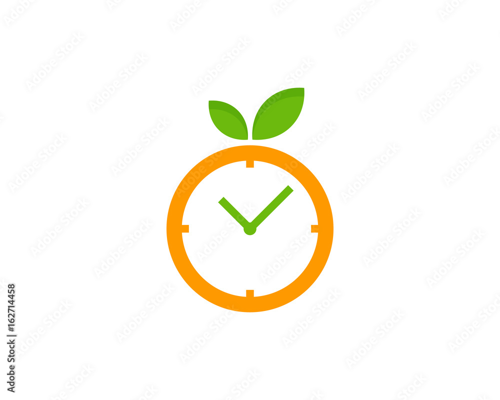 Fruit Time Icon Logo Design Element Fruit Time Icon Logo Design Element