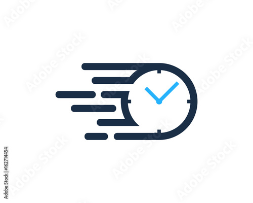 Speed Time Icon Logo Design Element photo