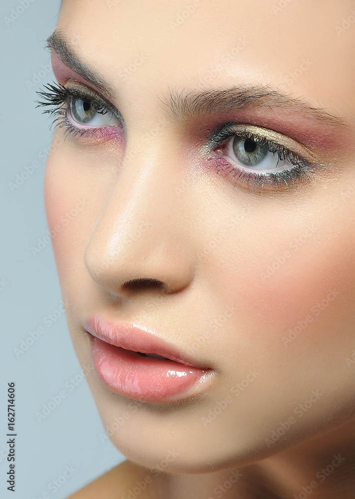 Fototapeta premium beautiful woman portrait with fashion makeup
