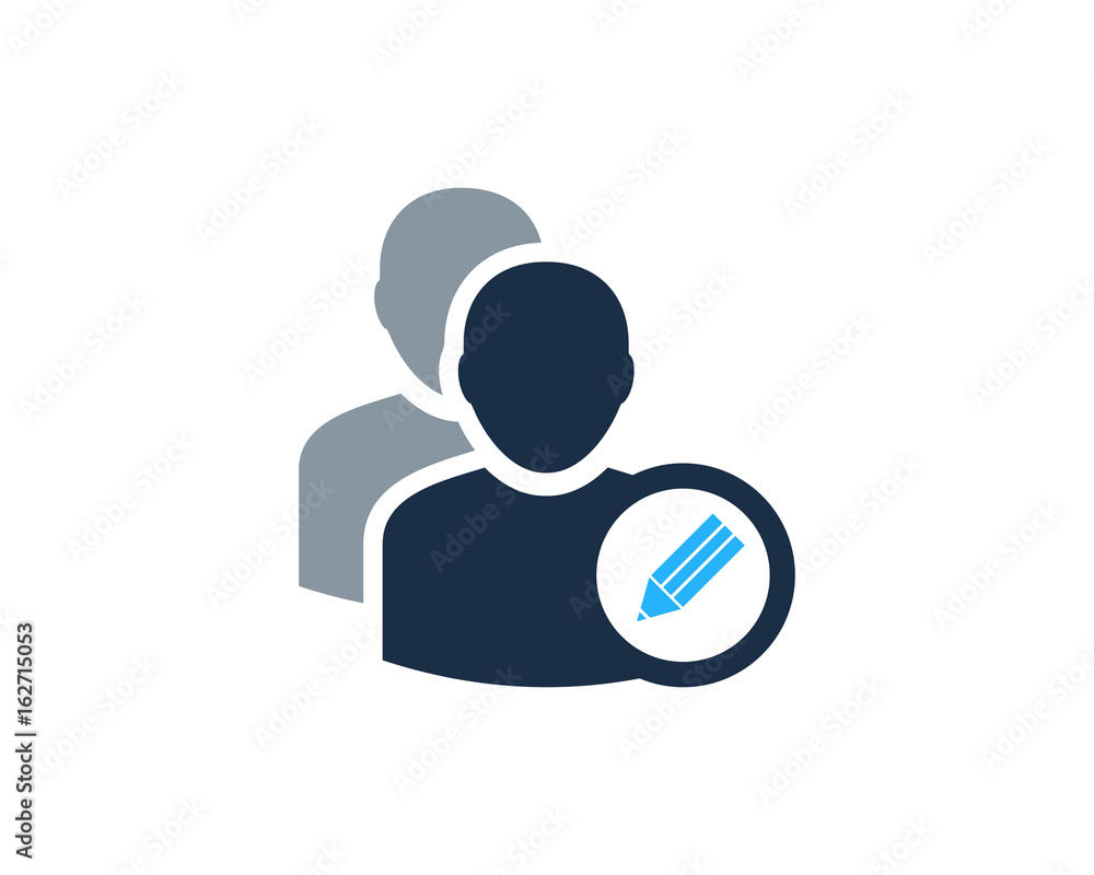 Edit Multi User Icon Logo Design Element Edit Multi User Icon Logo Design Element