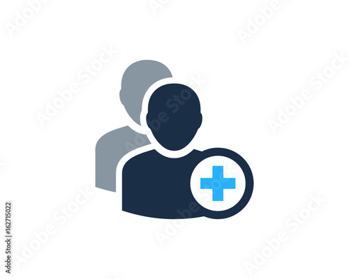 Add Multi User Icon Logo Design Element