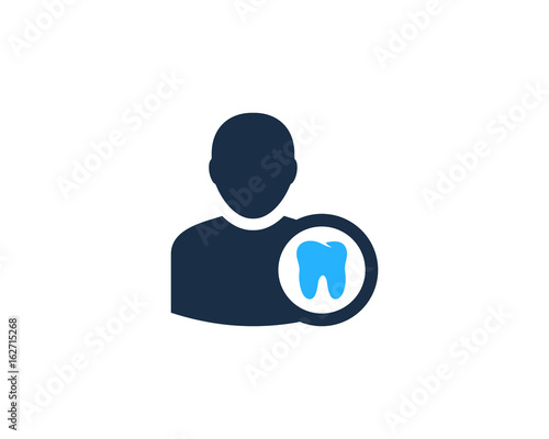 Dental User Icon Logo Design Element