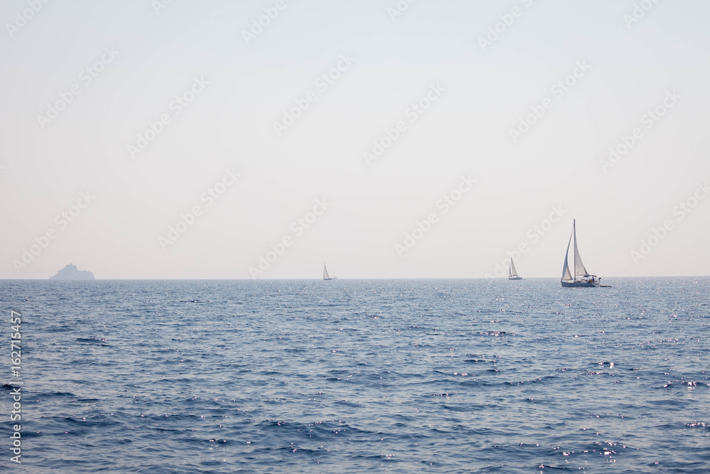 Fototapeta premium Sailing yachts in the Adriatic sea Croatia