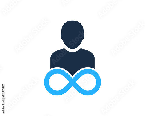 Infinity User Icon Logo Design Element