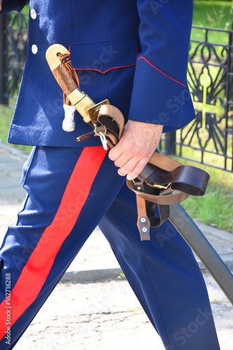 Traditional weapons of Russian Cossacks - saber photo