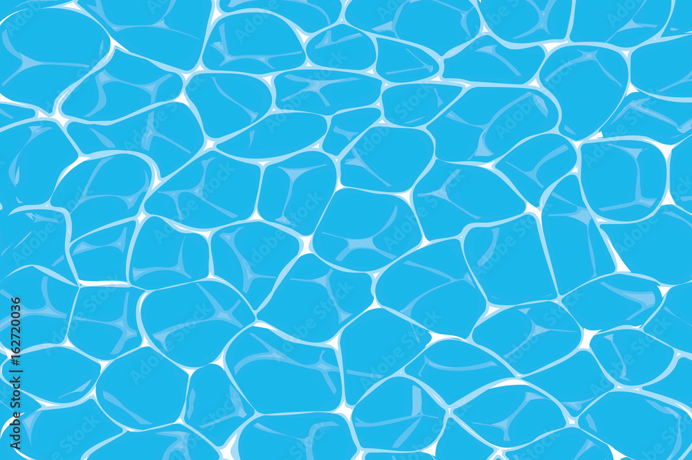 top view of caustics in blue swimming pool or ocean water background top view of caustics in blue swimming pool or ocean water background