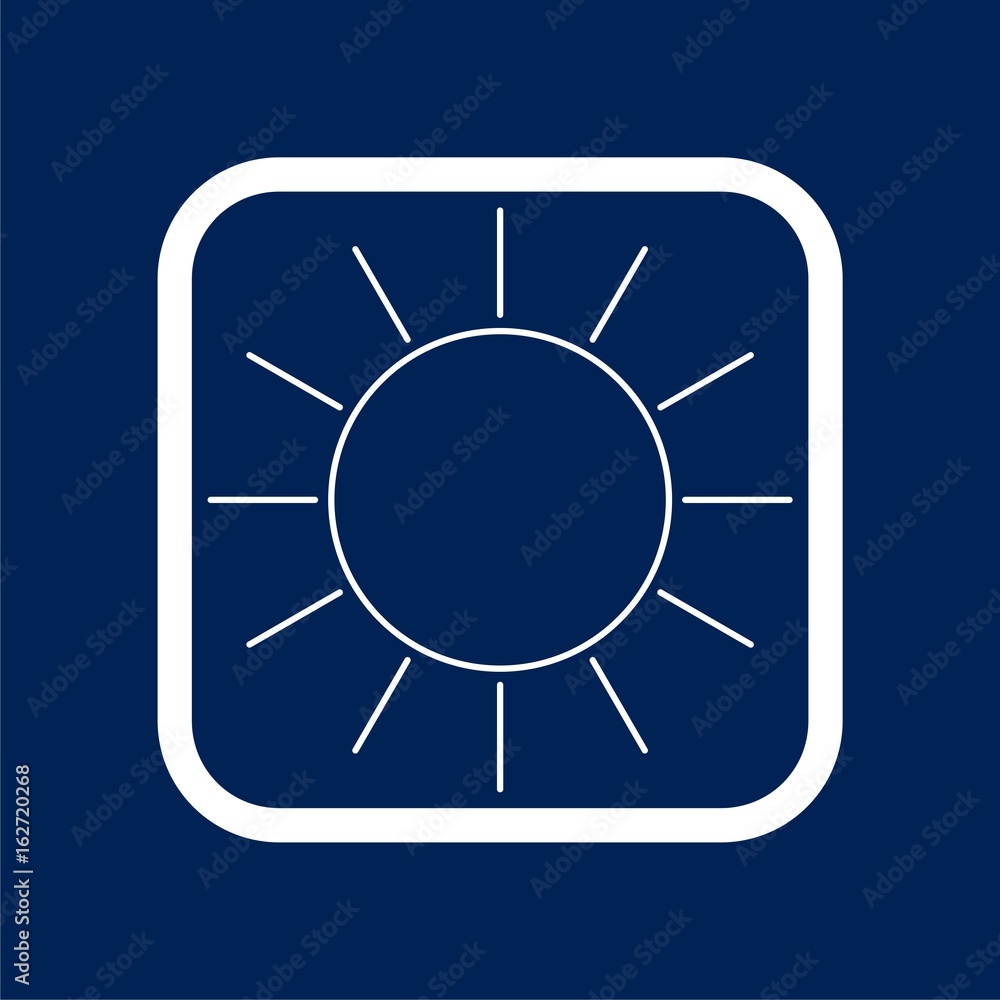 Sun Icon Flat Graphic Design - Illustration Sun Icon Flat Graphic Design - Illustration