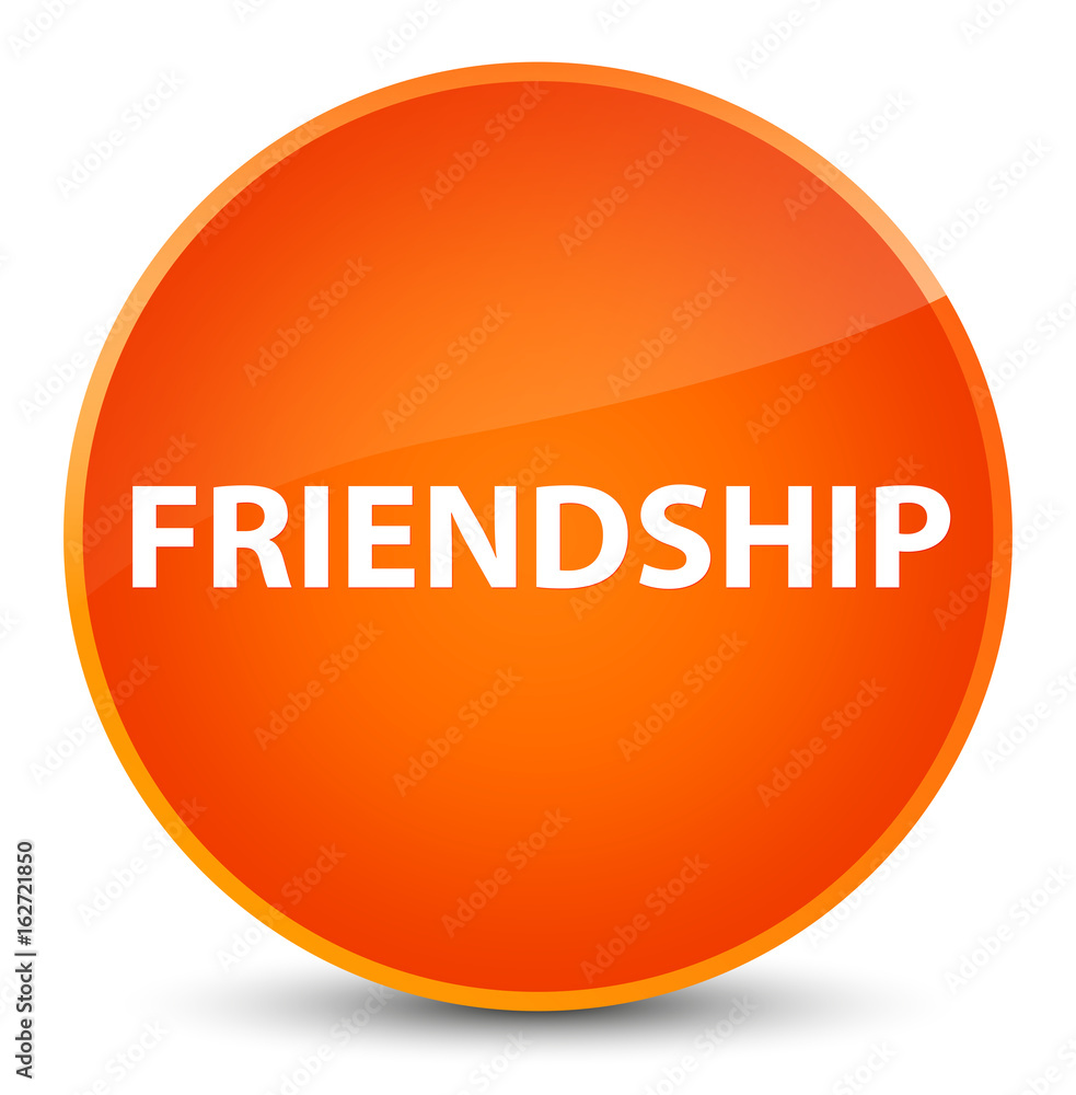 Friendship elegant orange round button Friendship elegant orange round button