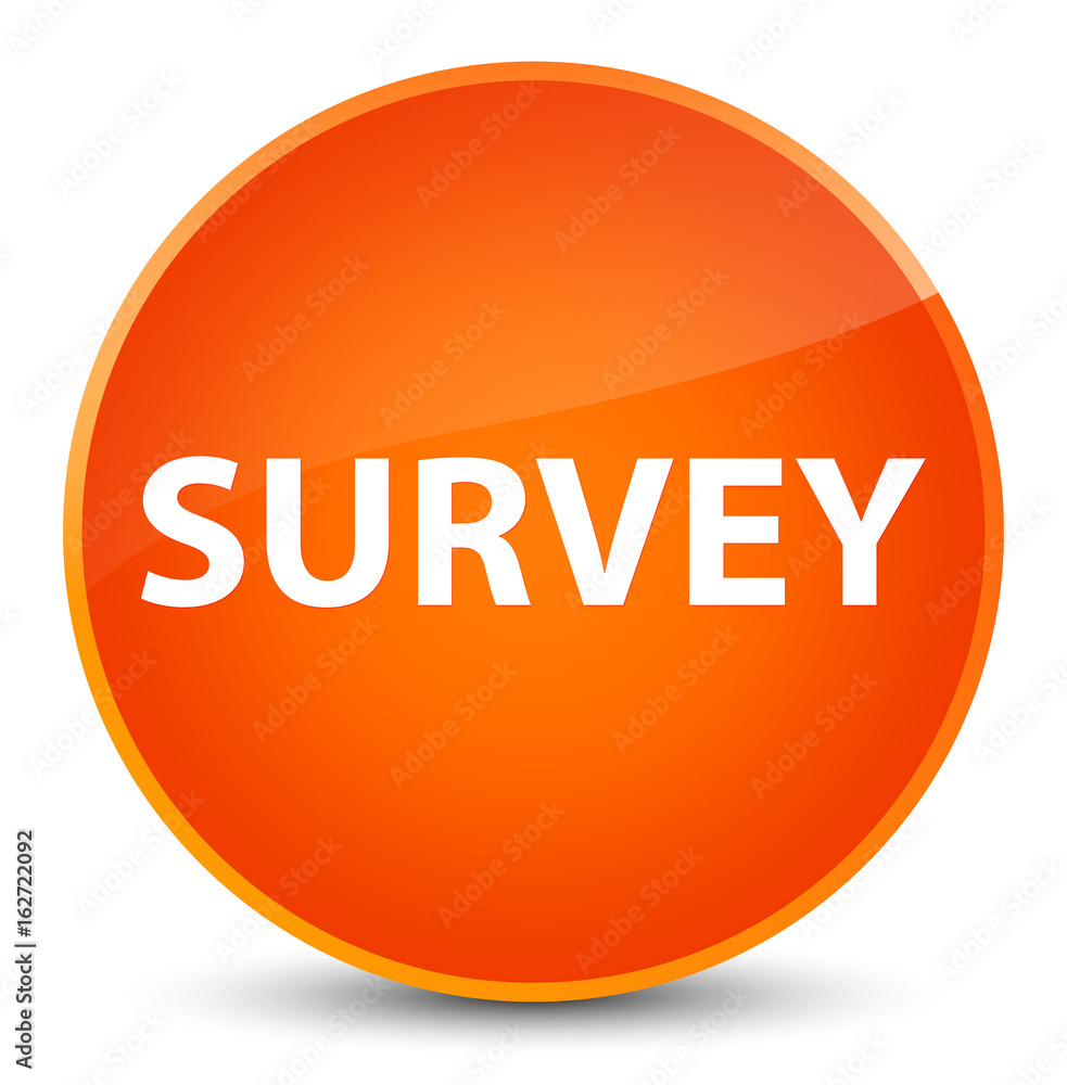 Survey elegant orange round button Survey elegant orange round button