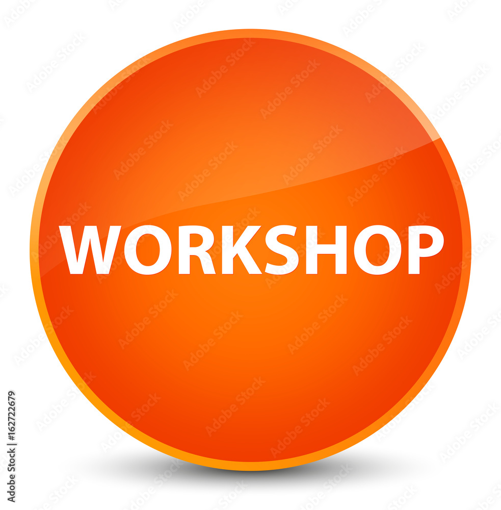 Workshop elegant orange round button Workshop elegant orange round button