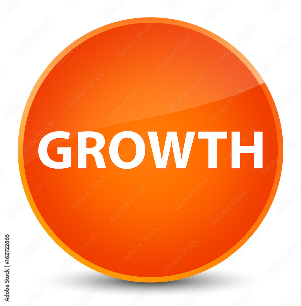 Growth elegant orange round button Growth elegant orange round button