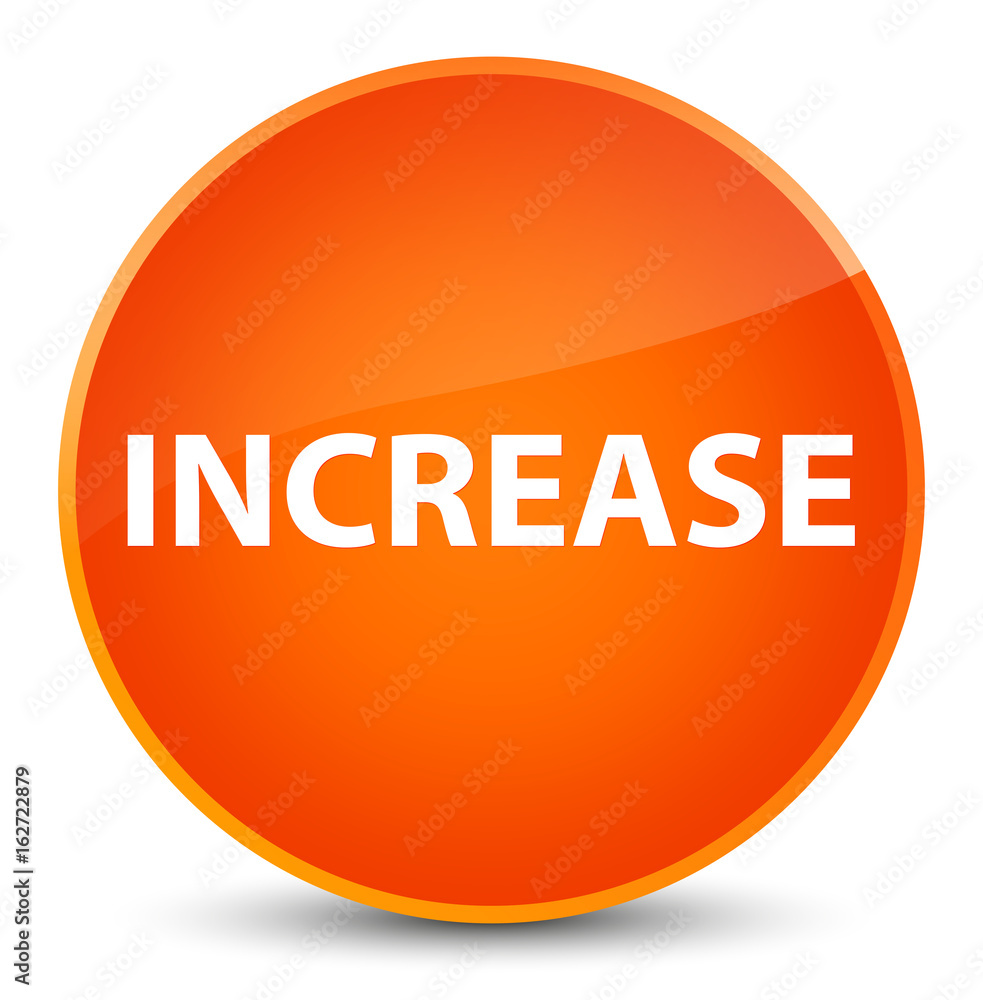 Increase elegant orange round button