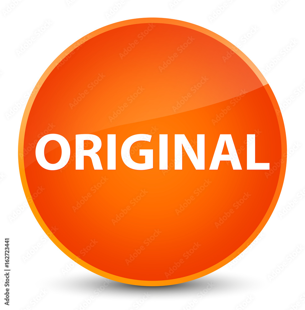 Original elegant orange round button Original elegant orange round button