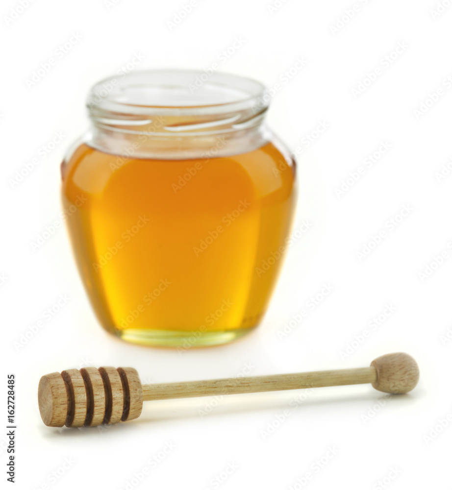 Honey pot and dipper Honey pot and dipper