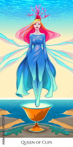 Queen of cups, tarot card