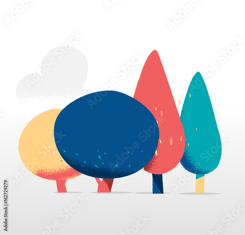 Alberi e Piante - Gruppo Querce e Cipressi