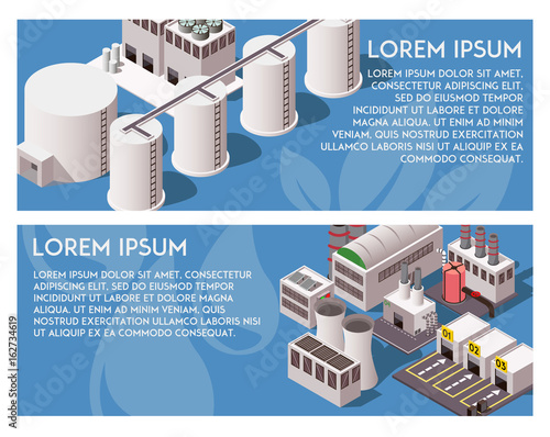 Isometric Factory Banners