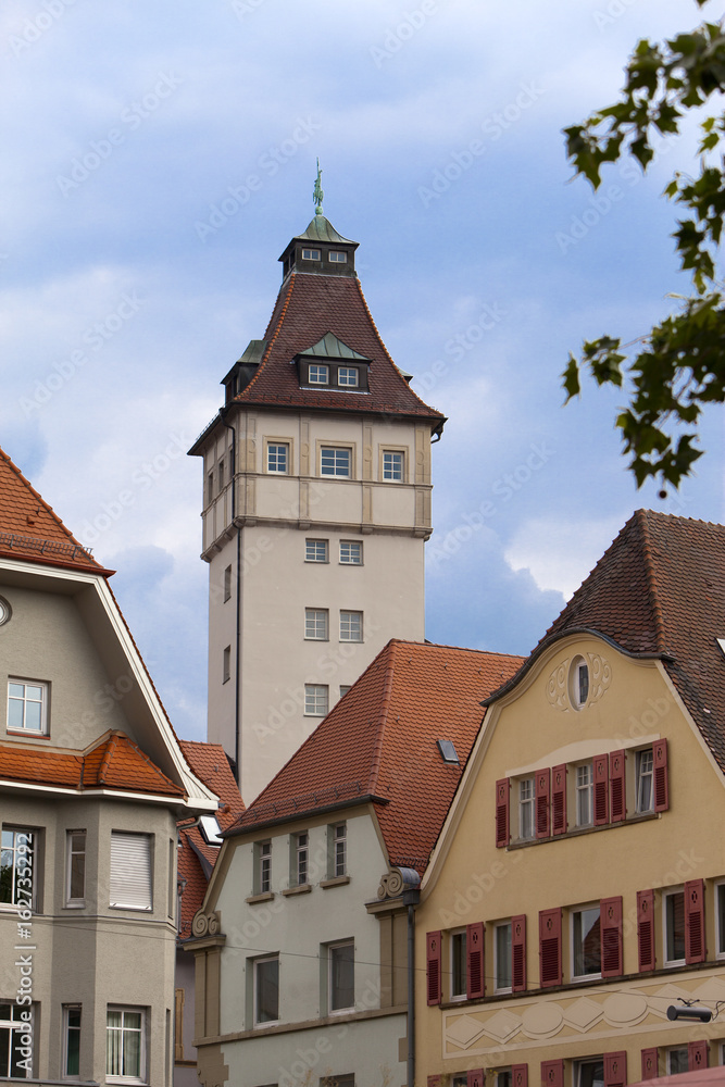 the historical building in the center in Stuttgart in Germany... the historical building in the center in Stuttgart in Germany...
